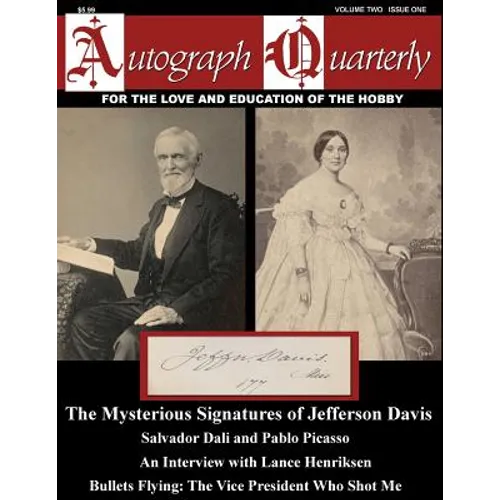 Autograph Quarterly Magazine Volume Two Issue One