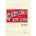Vintage Lined Notebook Greetings from Catalina Island