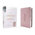 Niv, Spiritual Habits Bible, Leathersoft, Pink, Red Letter, Thumb Indexed, Comfort Print: Learn to Live a Gospel-Centered Life