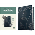NLT Personal Size Giant Print Bible, Filament Enabled (Leatherlike, Navy Vines, Indexed, Red Letter)