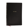 NKJV Giant Print End-Of-Verse Reference Bible, Black Leathersoft, Red Letter, Comfort Print: Holy Bible