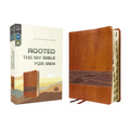 Rooted: The NIV Bible for Men, Leathersoft, Brown, Thumb Indexed, Comfort Print