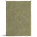 CSB Women's Study Bible, Sage Suedesoft Leathertouch