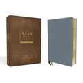 Nasb, Thinline Bible, Large Print, Genuine Leather, Buffalo, Blue, Red Letter Edition, 1995 Text, Comfort Print
