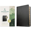NLT Life Application Study Bible, Third Edition, Personal Size (Bonded Leather, Black, Indexed, Red Letter)