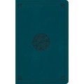 ESV Giant Print Personal Size Bible, Red Letter (Trutone, Deep Teal, Emblem Design)
