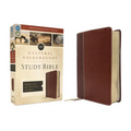 Niv, Cultural Backgrounds Study Bible (Context Changes Everything), Leathersoft, Brown, Red Letter: Bringing to Life the Ancient World of Scripture