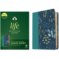 NLT Life Application Study Bible, Third Edition, Large Print (Leatherlike, Meadow Teal, Red Letter)