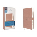Niv, Pocket Thinline Bible, Leathersoft, Pink, Snap Closure, Red Letter, Comfort Print