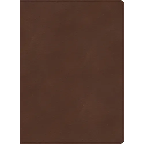KJV Single-Column Wide-Margin Bible, Brown Leathertouch