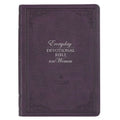 NLT Holy Bible Everyday Devotional Bible for Women New Living Translation, Vegan Leather, Purple Debossed