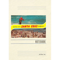 Vintage Lined Notebook Greetings from Santa Cruz, California