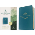 NLT Life Application Study Bible, Third Edition, Personal Size (Leatherlike, Teal Blue, Red Letter)