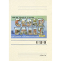 Vintage Lined Notebook Greetings from Cedar Falls