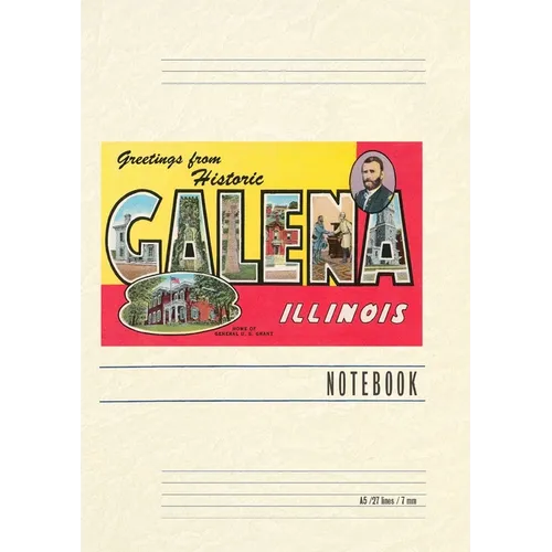 Vintage Lined Notebook Greetings from Galena, Illinois