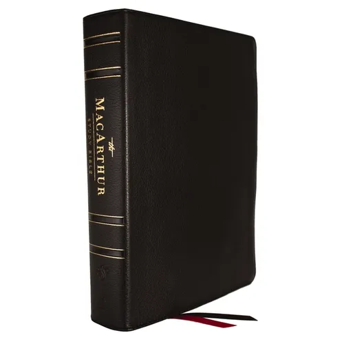 Esv, MacArthur Study Bible, Black Genuine Leather: Unleashing God's Truth One Verse at a Time (Holy Bible, English Standard Version)