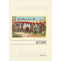 Vintage Lined Notebook Greetings from the Redwoods, California