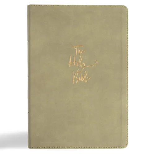 KJV Super Giant Print Reference Bible, Sage Suedesoft Leathertouch, Indexed