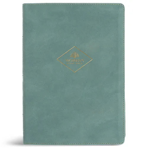 CSB Women's Study Bible, Earthen Teal Suedesoft Leathertouch, Indexed