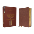 Nkjv, Thompson Chain-Reference Bible, Large Print, Leathersoft, Brown, Red Letter, Comfort Print