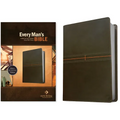 Every Man's Bible NLT (Leatherlike, East-West Grey)