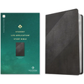 NLT Student Life Application Study Bible, Filament Enabled (Leatherlike, Charcoal Gray Striped, Red Letter)