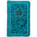 KJV Holy Bible Zip Turquoise