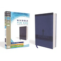 Niv, Bible for Kids, Large Print, Leathersoft, Blue, Red Letter, Comfort Print: Thinline Edition