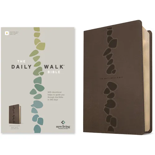 The Daily Walk Bible Nlt, Filament Enabled (Leatherlike, Stepping Stones Dark Taupe)