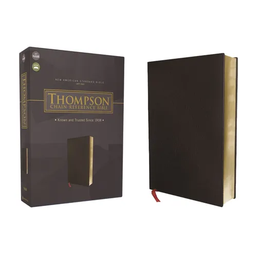 Nasb, Thompson Chain-Reference Bible, Bonded Leather, Black, Red Letter, 1977 Text