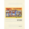 Vintage Lined Notebook Greetings from Texarkana, Texas