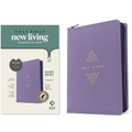 NLT Compact Giant Print Zipper Bible, Filament Enabled (Leatherlike, Diamond Lavender, Indexed, Red Letter)