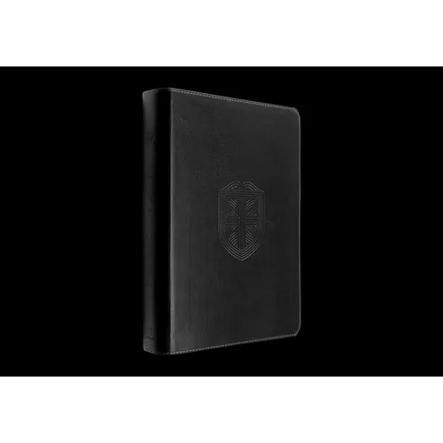ESV Men's Study Bible (Trutone, Charcoal, Shield Design)
