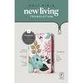 NLT Compact Zipper Bible, Filament Enabled (Cloth, Floral Garden, Red Letter)