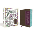 Niv, Beautiful Word Coloring Bible and 8-Pencil Gift Set, Leathersoft, Brown: Hundreds of Verses to Color