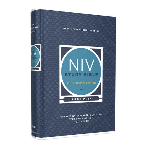 NIV Study Bible, Fully Revised Edition, Large Print, Hardcover, Red Letter, Comfort Print