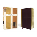 KJV, Amplified, Parallel Bible, Large Print, Leathersoft, Tan/Burgundy, Red Letter Edition: Two Bible Versions Together for Study and Comparison
