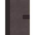 Niv, Super Giant Print Reference Bible, Leathersoft, Gray, Red Letter, Thumb Indexed, Comfort Print