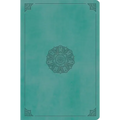 ESV Value Compact Bible, Red Letter (Trutone, Turquoise, Emblem Design)