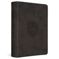 ESV Men's Study Bible (Trutone, Charcoal, Shield Design)