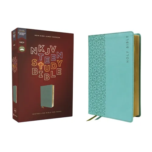 Nkjv, Teen Study Bible, Leathersoft, Teal, Comfort Print