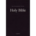 NIV, Pew and Worship Bible, Large Print, Hardcover, Black