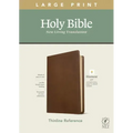 NLT Large Print Thinline Reference Bible, Filament Enabled Edition (Red Letter, Leatherlike, Rustic Brown)