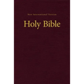 NIV, Value Pew and Worship Bible, Hardcover, Burgundy