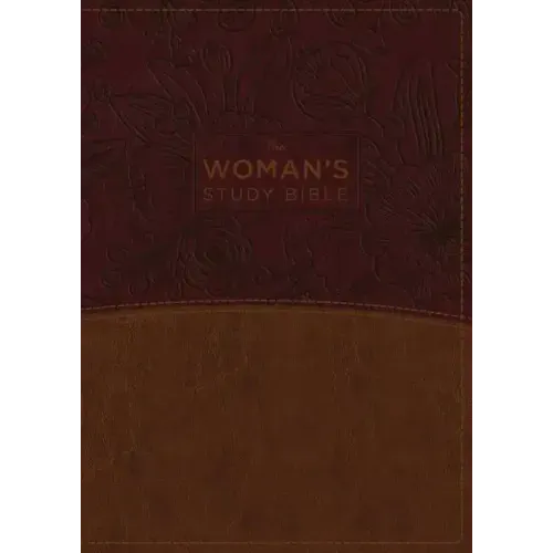 The NKJV, Woman's Study Bible, Fully Revised, Imitation Leather, Brown/Burgundy, Full-Color, Indexed: Receiving God's Truth for Balance, Hope, and Tra