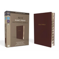 NIV, Reference Bible, Giant Print, Leather-Look, Burgundy, Red Letter Edition, Indexed, Comfort Print
