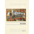 Vintage Lined Notebook Greetings from Santa Cruz, California, Redwoods