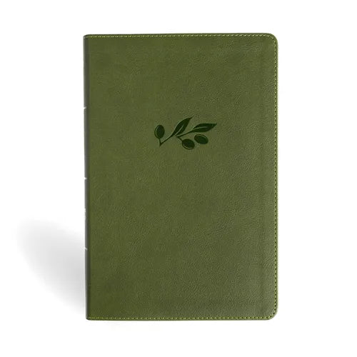 NASB Personal Size Giant Print Bible, Olive Leathertouch