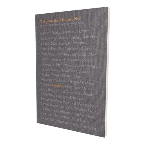 The Jesus Bible Journal, Matthew, Niv, Paperback, Comfort Print
