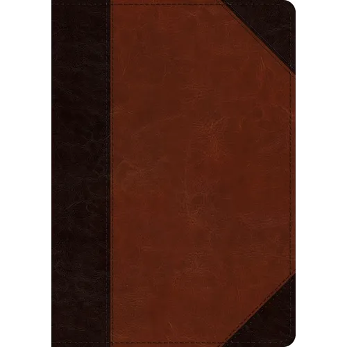 ESV Large Print Wide Margin Bible (Trutone, Brown/Cordovan, Portfolio Design)